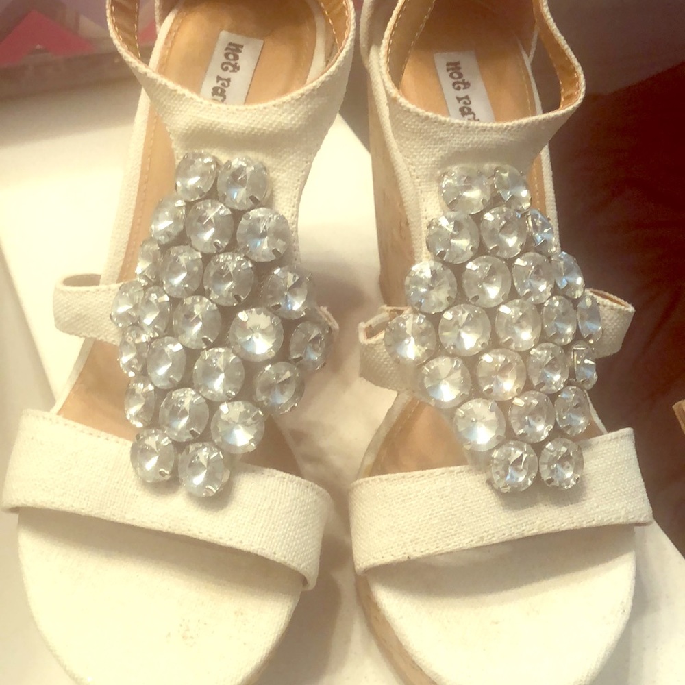 Brand new buckle wedges